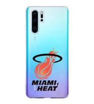 Huawei P30 Pro Uyumlu Kapak Miami Heat Tasarımlı Şeffaf Silikon Kılıf