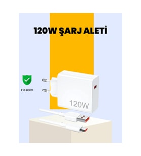 120W Hızlı Şarj Kablosu Type-C Uyumlu 1.2 Metre Güçlü Şarj Desteği