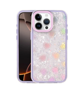 Apple İphone 16 Pro Max Lumi Desenli Kapak - Mor