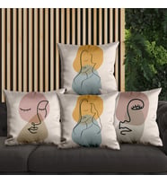 eJOYA Modern Tasarımlı 4'lü Yastık İçi Ve Kırlent Kılıfı 45cm 113820