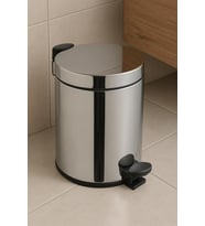 Arkitekta A44012 Çöp Kovası, Yavaş Kapanır, 4,5 L, Parlak Paslanmaz Çelik