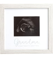 Rustik Büyükanne Sonogram Resim Çerçevesi, Hamilelik Duyurusu, Ultrason Bebek Fotoğraf Çerçevesi, Cinsiyet-Nötr Bebek Hatıra Çerçevesi, Masa Üstü ve Duvar Dekoru, 4x5 Fotoğraf Ekleme