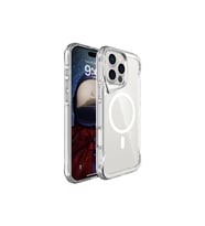 Apple iPhone 16 Pro Max Kılıf Eğimli Kamera Dizayn Magsafe Şarj Uyumlu Sert Şeffaf Silikon