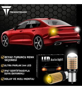 P21W 144 LED Canbus Geri Vites Ampulü Beyaz