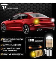 P21W 144 LED Canbus Geri Vites Ampulü Beyaz