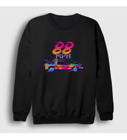 Presmono Unisex Siyah 88 Mph Film Geleceğe Dönüş Back To The Future Sweatshirt 242877tt