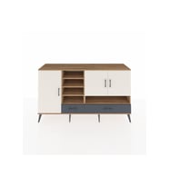Kronos Konsol 8 Raflı 2 Çekmeceli 3 Kapaklı 176x59x99 Çam-Aytaşı/Antrasit
