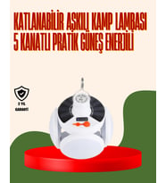IPX4 Suya Dayanıklı, Katlanabilir LED Kamp Lambası ve Acil Durum Işığı