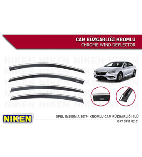 Opel İnsignia Kromlu Cam Rüzgarlığı Niken 2017+ (Beyaz)