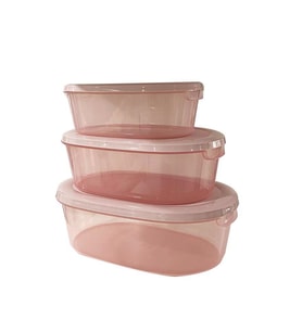 3'Lü Pembe, Oval Erzak Saklama Kabı