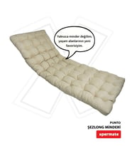 XPERMATE Şezlong Minderi PUNTO 60x180x12 cm Bej (Bej)