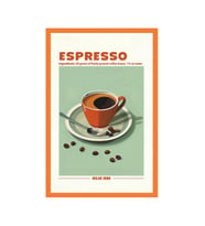 Espresso Milano 1906 Hediye Not Kartı & Kartpostal  Özgün Espresso Tarifi  10x15 cm (Açık Yeşil-Kırmızı)