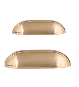 Lüks Çanak Kulp Mat Altın 128mm (2 Adet)