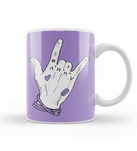 Bts Army Bts JungKook's Hand Kupa Bardak Porselen