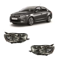 Citroen C - Elysee Sağ Sol Motorlu Far Lambası Set 2012-2016
