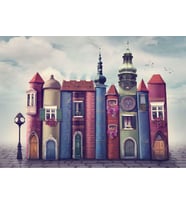 Nova 1000 Parça Kitapların Sihirli Dünyası Puzzle - Kitap Şehri