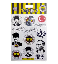 Fenerbahçe Atatürk Sticker Sheet Karışık Orijinal Lisanslı