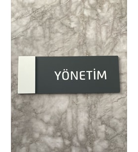 White Klasik Seri Yönetim Kapı İsimliği