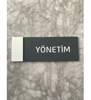 White Klasik Seri Yönetim Kapı İsimliği