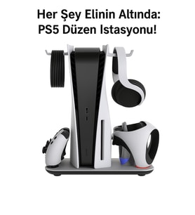 Ps5/ps5 Slim Uyumlu Multifonksiyonel Şarj Stand Soğutucu Fan
