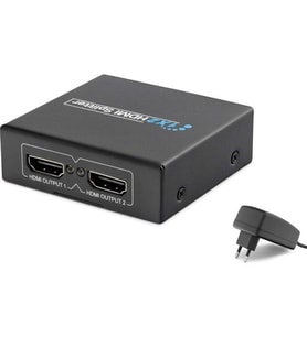 Hadron HDMI Splitter 1.4V 1080P 3D 1 Giriş 2 Çıkış Hadron HDX-1284 (Siyah)