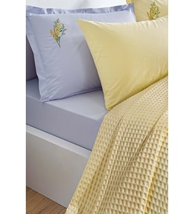 Özdilek Rf Waffle -Gold Gri- Tek Kişilik Nakışlı Pike Takımı (2 Yastık Kılıflı)