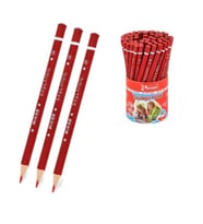 Kırmızı Jumbo Üçgen İlk Kalemim Mikro Kırmızı Kalın Kurşun Kalem Başlagıç 3 Adet