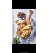 Ahşap Sağlı Oval Servis Tabağı