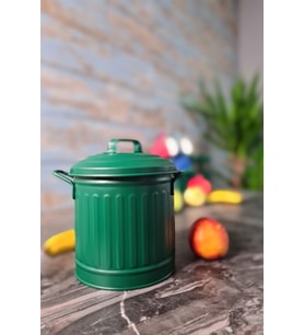 Pratik 4L Tezgah Üstü Çöp Kovası, Koyu Yeşil Renkli