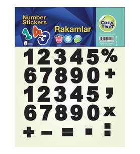 CREA ETİKET - 1126 RAKAMLAR 3'LÜ