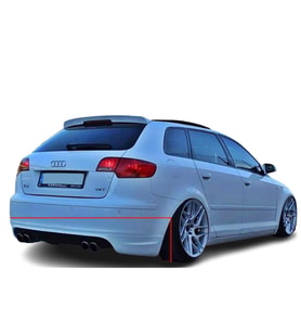 Audi A3 8p 5 Kapı (2003 - 2008) Arka Ek (Plastik)