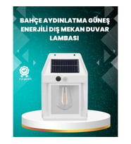Mey İthalat® Çok Modlu Güneş Enerjili Bahçe ve Balkon Lambası