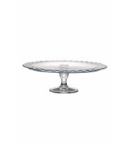 Patiserie Ayaklı Cam Sunum Ve Servis Tabağı - 37 cm