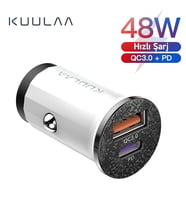 KUULAA 42W USB + Type-C Çift Çıkışlı Mini Hızlı Araç Şarj Cihazı-(5775) - SSSSSS2206-726