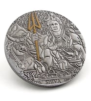 Shiva Antik Mitolojik Kötülüğün Yokedicisi Şans Talih Metal Para CP067