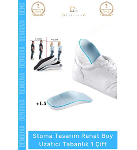 #UzatıcıTabanlık EVA Bellek Köpük Ayakkabı İçi Konforlu Rahat Yumuşak Boy Uzatıcı Tabanlık 1,5 Cm 2