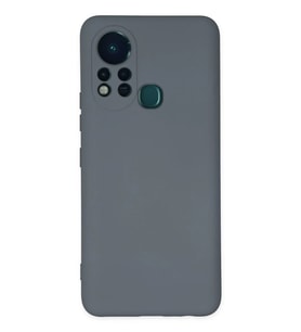 Newface İnfinix Hot 11s Kılıf Nano içi Kadife Silikon - Gri