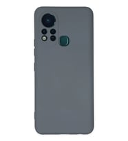 Newface İnfinix Hot 11s Kılıf Nano içi Kadife Silikon - Gri