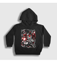 Presmono Unisex Çocuk Siyah Stolas Helluva Boss Hazbin Hotel Kapüşonlu Sweatshirt 529822tt