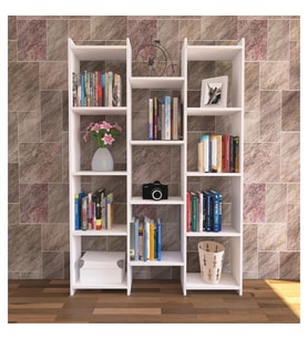 Kitaplık Mert Modern Beyaz