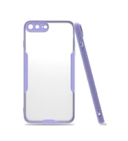 Apple İphone 7 Plus Kılıf Platin Silikon - Lila