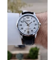 Casio CSISTE178 Kadranı Gümüş Kordonu Siyah Renk Hediye Paketli Erkek Kol Saati
