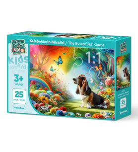 Art Çocuk Kelebeklerin Misafiri 25 Parça Puzzle