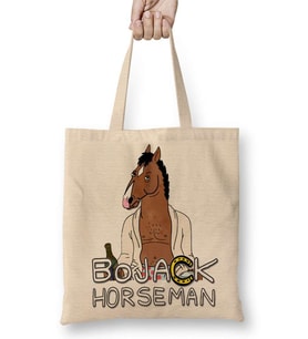 BoJack Horseman Bez Çanta Uzun Saplı