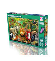 31504 FOREST ANIMALS 100 PARÇA PUZZLE
