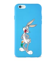 Apple iPhone 6 S Uyumlu Lansman Kılıf Bugs Bunny Tasarımlı Altı Kapalı İçi Kadife Kaplı  Kapak (Şeffaf)
