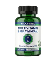 Multimed Multivitamin 120 Tablet, 12 Vitamin 6 Mineral, Ginseng, Koenzim Q10, Lutein, Kolin 120 Tablet