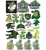 Timsah Sticker Set 2 20 Parça Telefon, Tablet, Defter, Laptop Sticker