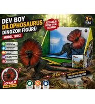 Dilophosaurus Dinozor Figürü Açılabilir Boyun Yakalı Gerçekçi Dinozor Oyuncağı Koleksiyon
