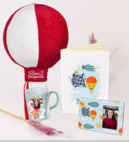 Kendin Tasarla Uçan Balonlu Kupa & BFF Çerçeve & BFF Defter